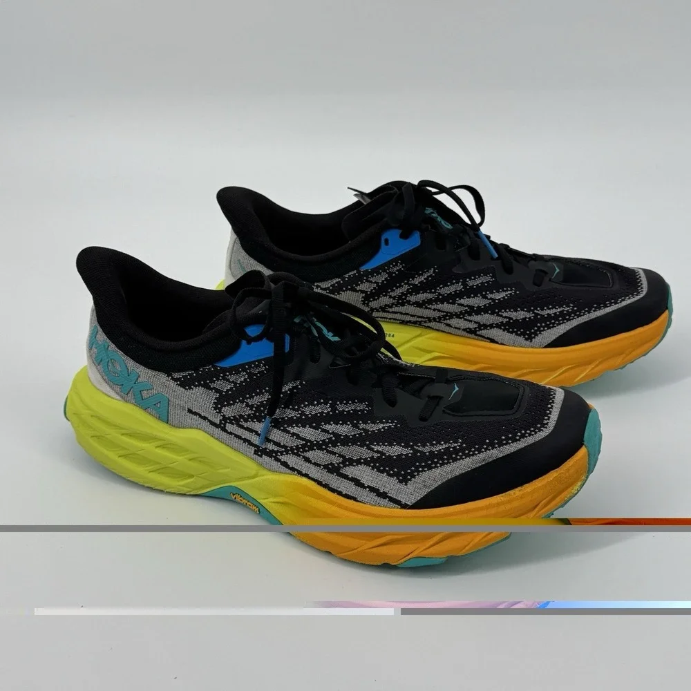 HOKA One One Speedgoat 5 Trail Running Shoes Men's 12.5 D Vibram Megagrip Hiking
